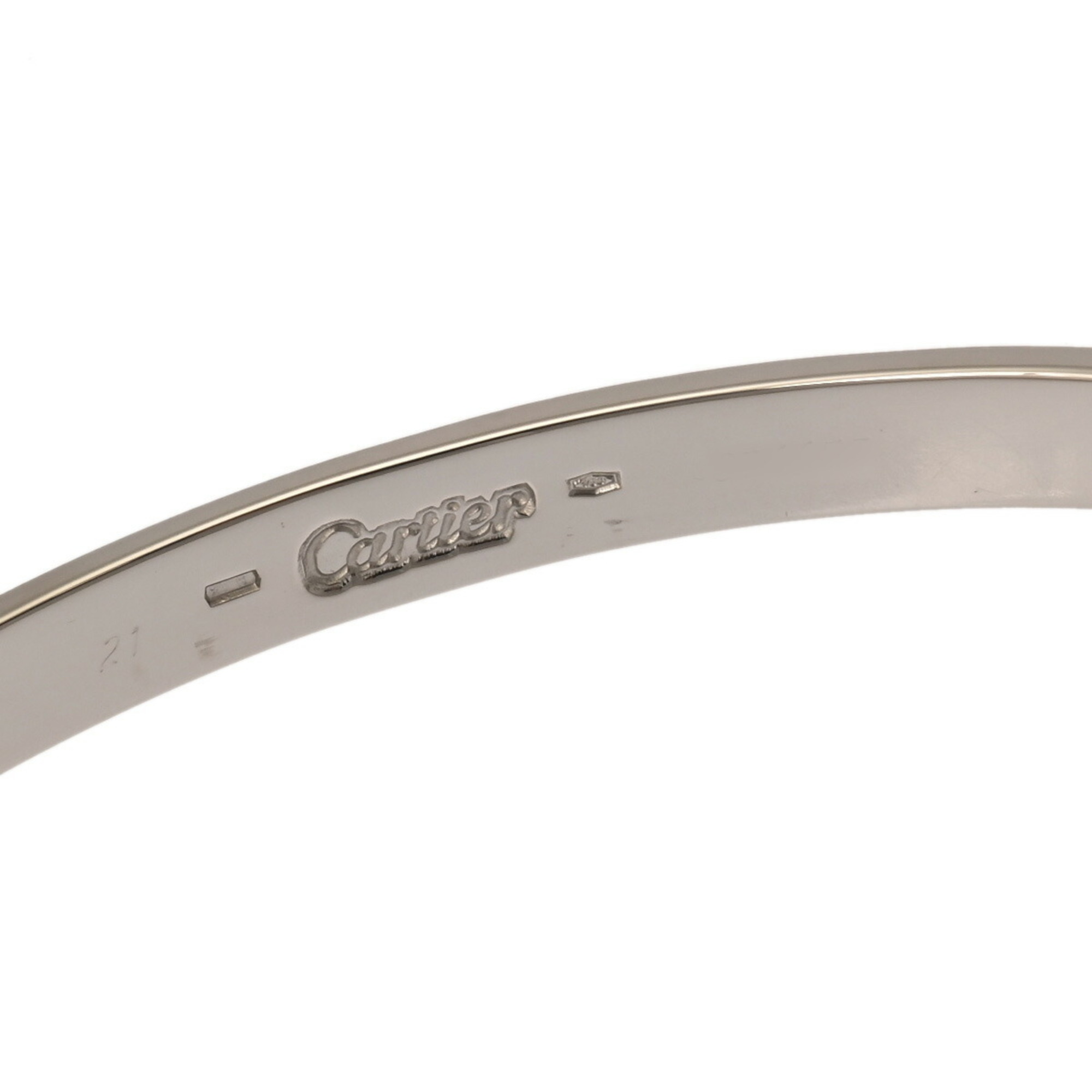 CARTIER Love Bracelet for Women, White Gold