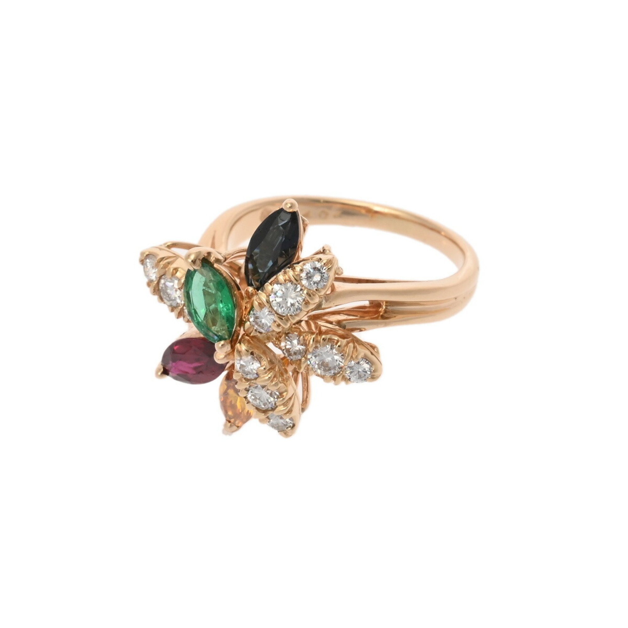 OscarHeyman Color Stone Ring Size 13 Women's 18K