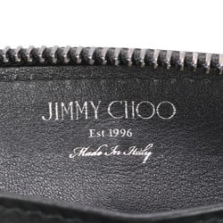 Jimmy Choo Studded Leather Long Wallet Bi-fold Round