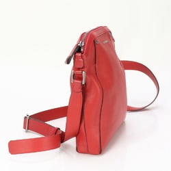 Bvlgari Octo Leather Shoulder Bag Red Hand Tote Women's