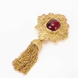 Chanel 94A Gribois Brooch Gold Chain Tassel Fashion Women's