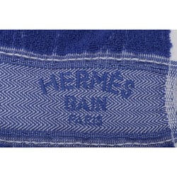 Hermes Beach Towel Bath Pile Dot Stripe Pattern Blue Yachting