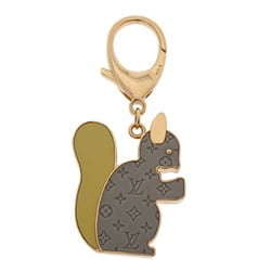 LOUIS VUITTON Louis Vuitton Bijoux Sac Animania Ecreuil Grey/Yellow/Gold M66128 Unisex Metal Keychain