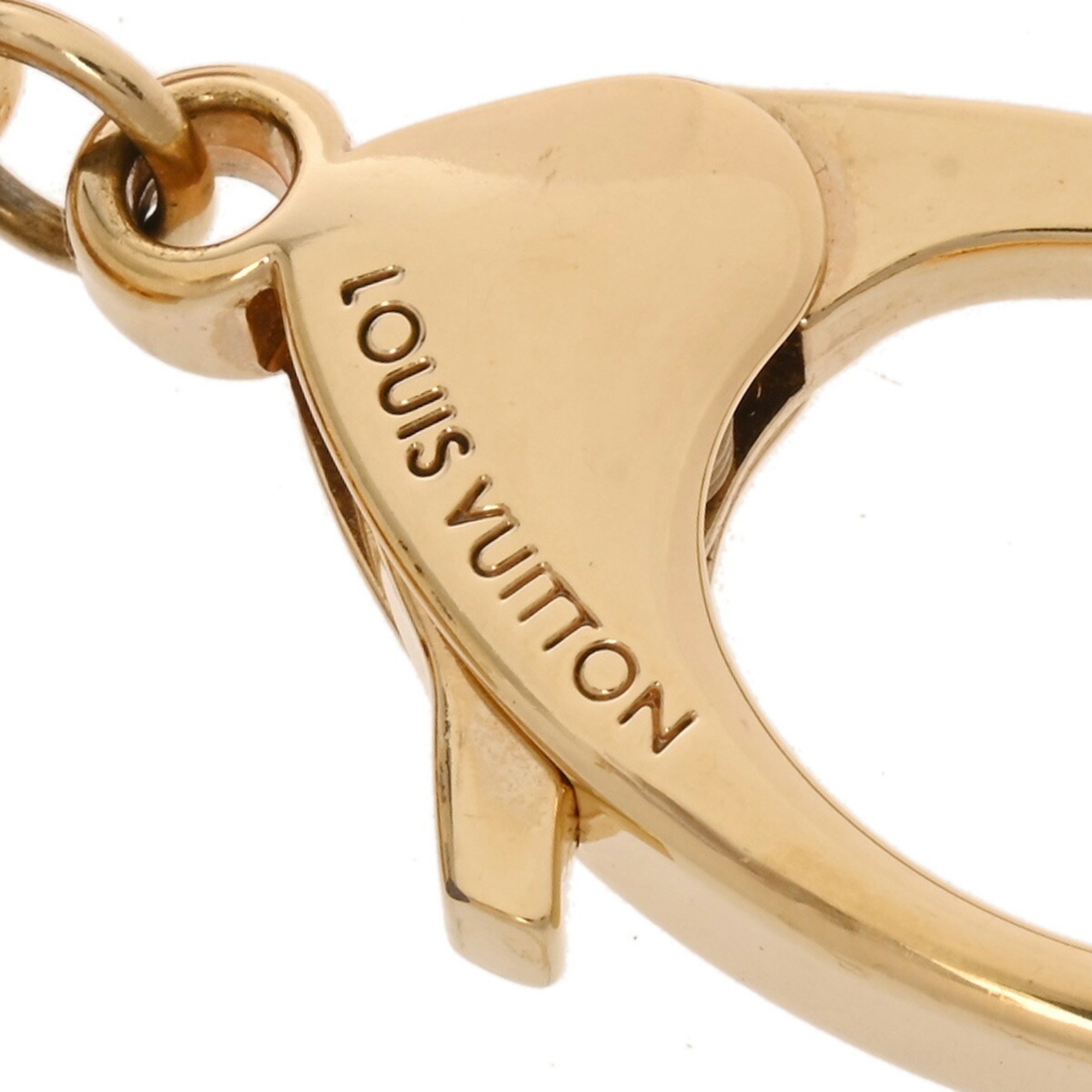 LOUIS VUITTON Louis Vuitton Bijoux Sac Animania Ecreuil Grey/Yellow/Gold M66128 Unisex Metal Keychain