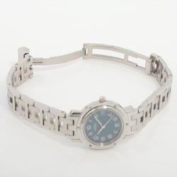 Hermes Clipper CL4.210 Watch Silver Blue Dial Women's