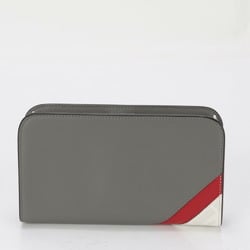 Fendi Zucca Wallet 7M0346 Leather Second Bag Clutch Pouch Shoulder Long Men's