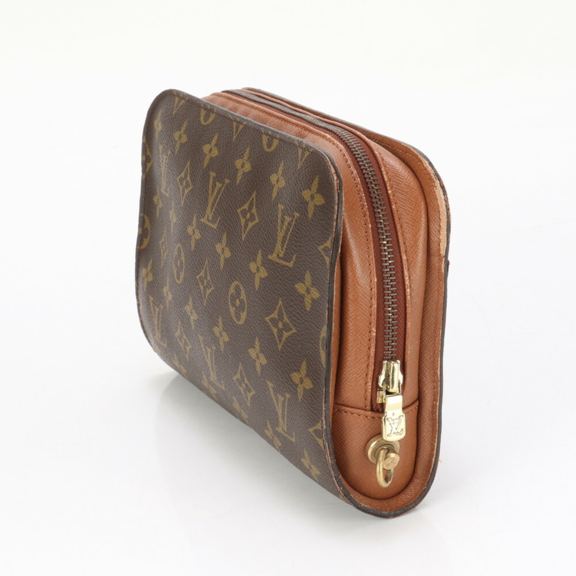 Louis Vuitton Monogram Orsay M51790 Leather Second Bag Clutch Pouch Tote Men's