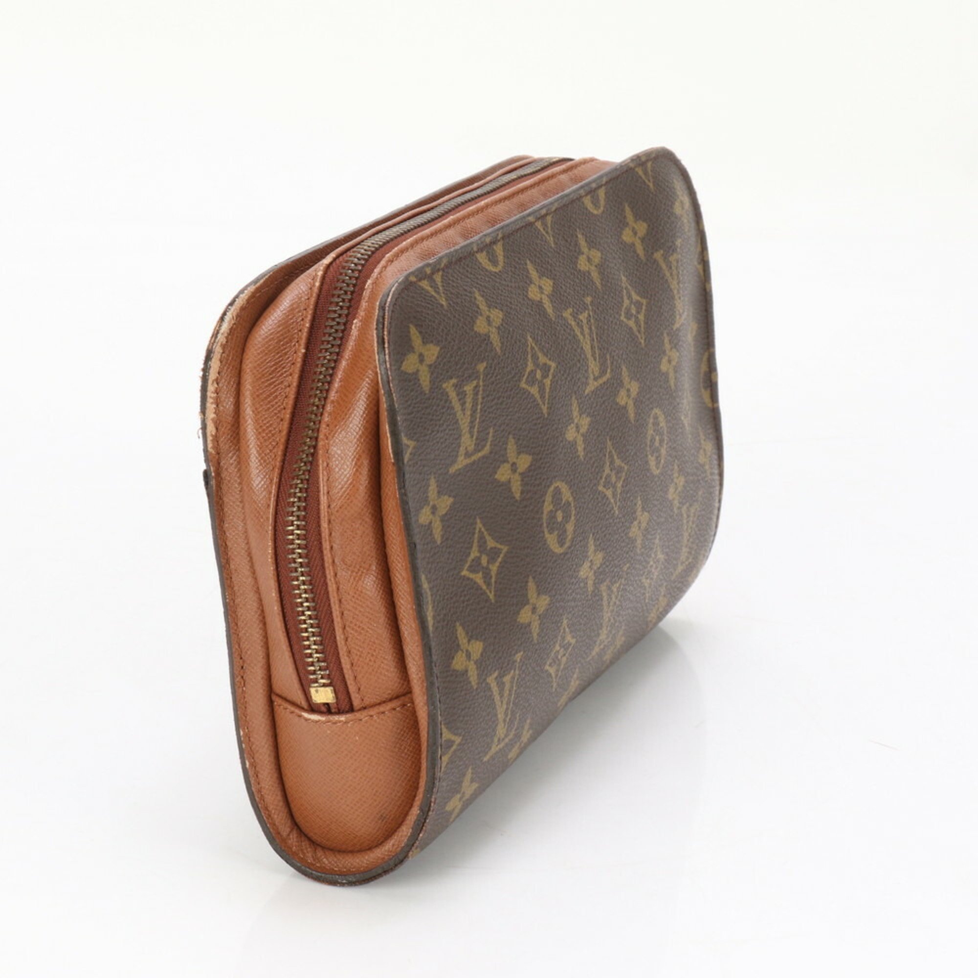 Louis Vuitton Monogram Orsay M51790 Leather Second Bag Clutch Pouch Tote Men's