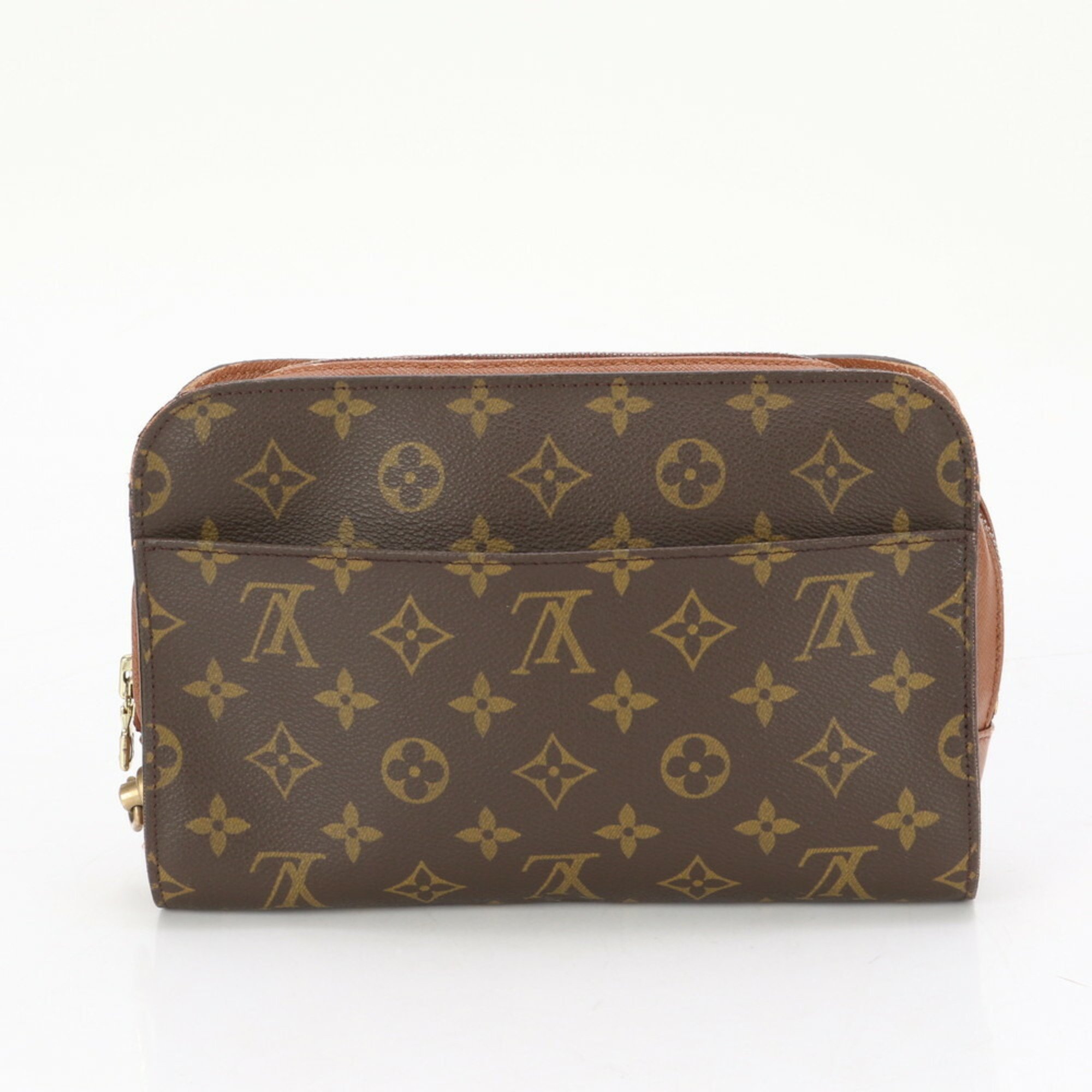 Louis Vuitton Monogram Orsay M51790 Leather Second Bag Clutch Pouch Tote Men's