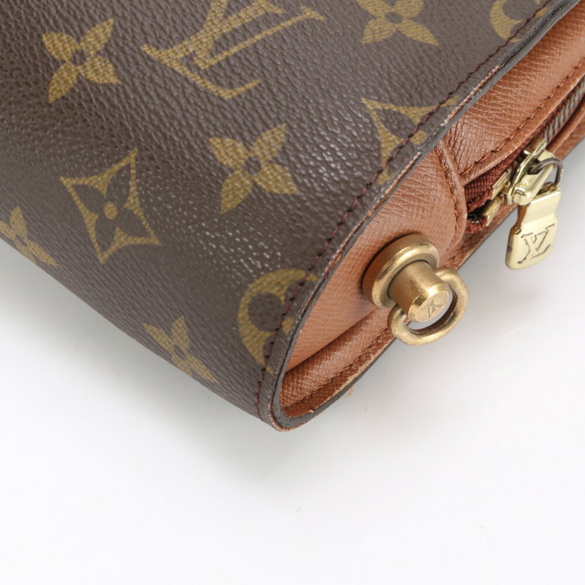 Louis Vuitton Monogram Orsay M51790 Leather Second Bag Clutch Pouch Tote Men's