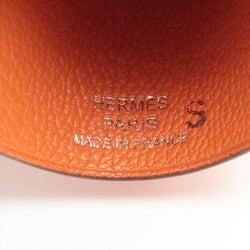 Hermes Crochet Charm Strap Bag Leather Orange Padlock Key Men's