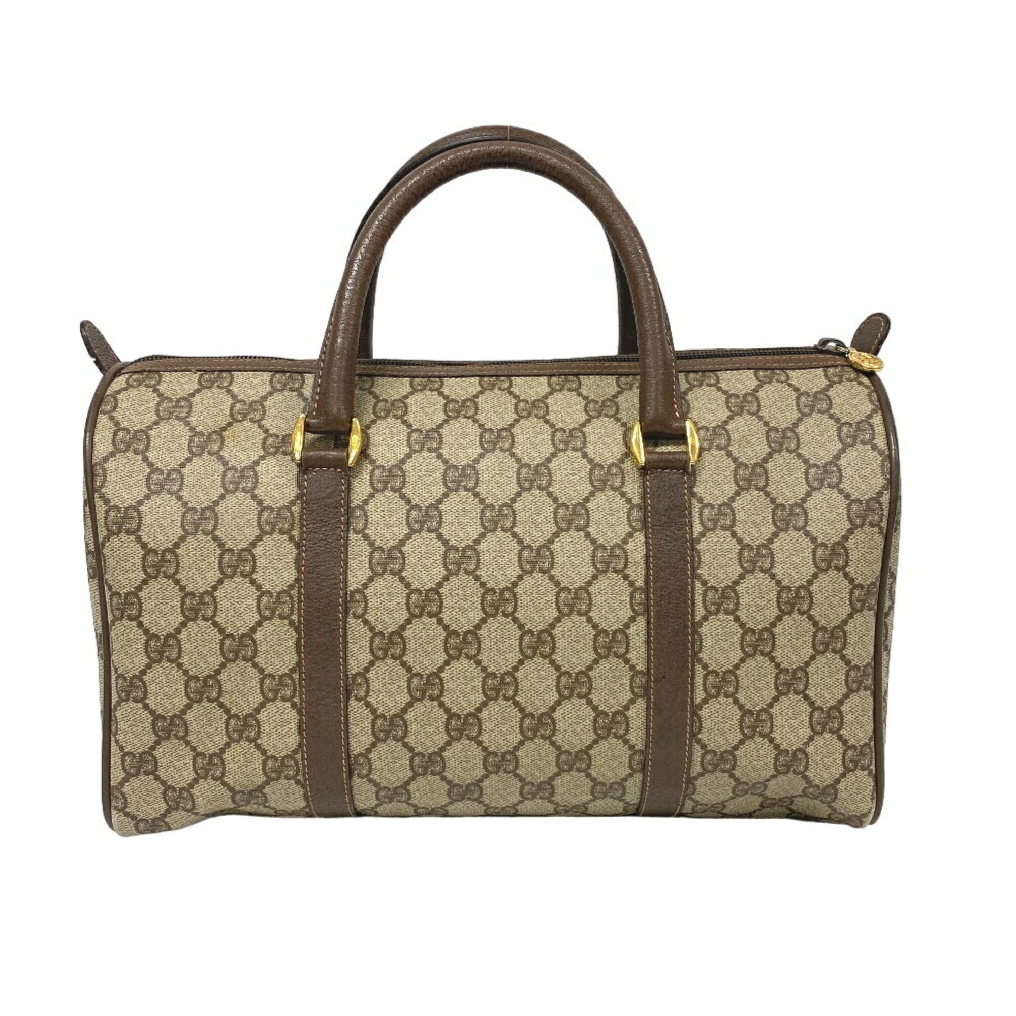 GUCCI 002896842 Old Gucci GG Boston Bag Brown Women's