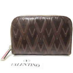 Valentino Garavani Key Case 6 Brown Leather Women's Men's