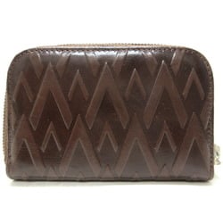 Valentino Garavani Key Case 6 Brown Leather Women's Men's