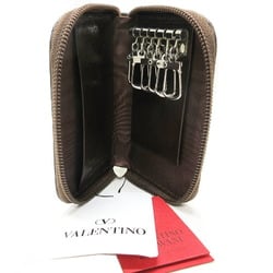 Valentino Garavani Key Case 6 Brown Leather Women's Men's