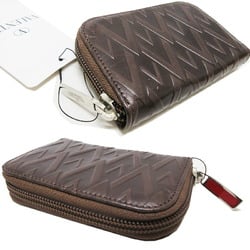 Valentino Garavani Key Case 6 Brown Leather Women's Men's