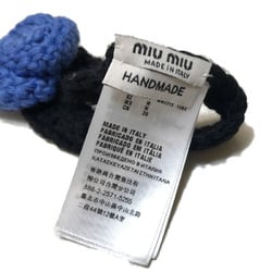 Miu Miu Miu Pet Choker MMZ312 Blue Red Black 100% Wool S Dog Cat Handmade