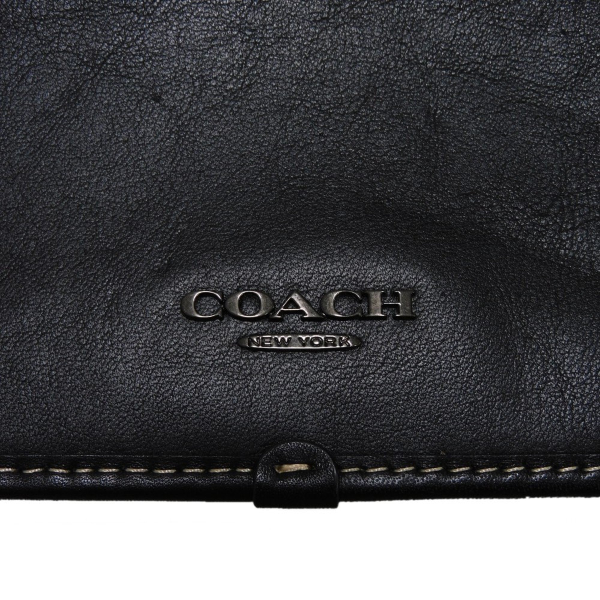 COACH Shoulder Bag Heritage Convertible Crossbody Disney Mickey Mouse Black Metal CM030 Men's Women's