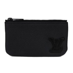 Louis Vuitton LOUIS VUITTON Coin Case Card Key Pochette Cle Current LV Signature Ring Aerogram Noir M81031 Men's Women's