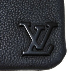 Louis Vuitton LOUIS VUITTON Coin Case Card Key Pochette Cle Current LV Signature Ring Aerogram Noir M81031 Men's Women's