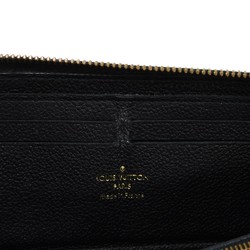 Louis Vuitton LOUIS VUITTON Long Wallet Portefeuille Clemence LV Black Round Monogram Empreinte Noir M60171 Men's Women's