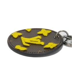 Louis Vuitton LOUIS VUITTON Keychain Porte Cle Illustre Tufftage LV Flower Yellow Keyring Monogram Jaune MP2627 Men's Women's