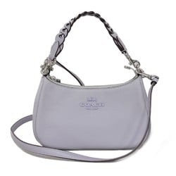 COACH Shoulder Bag, Teri Metal, Pastel, Light Purple, Horse and Carriage Mist, CJ609, Women's Bag