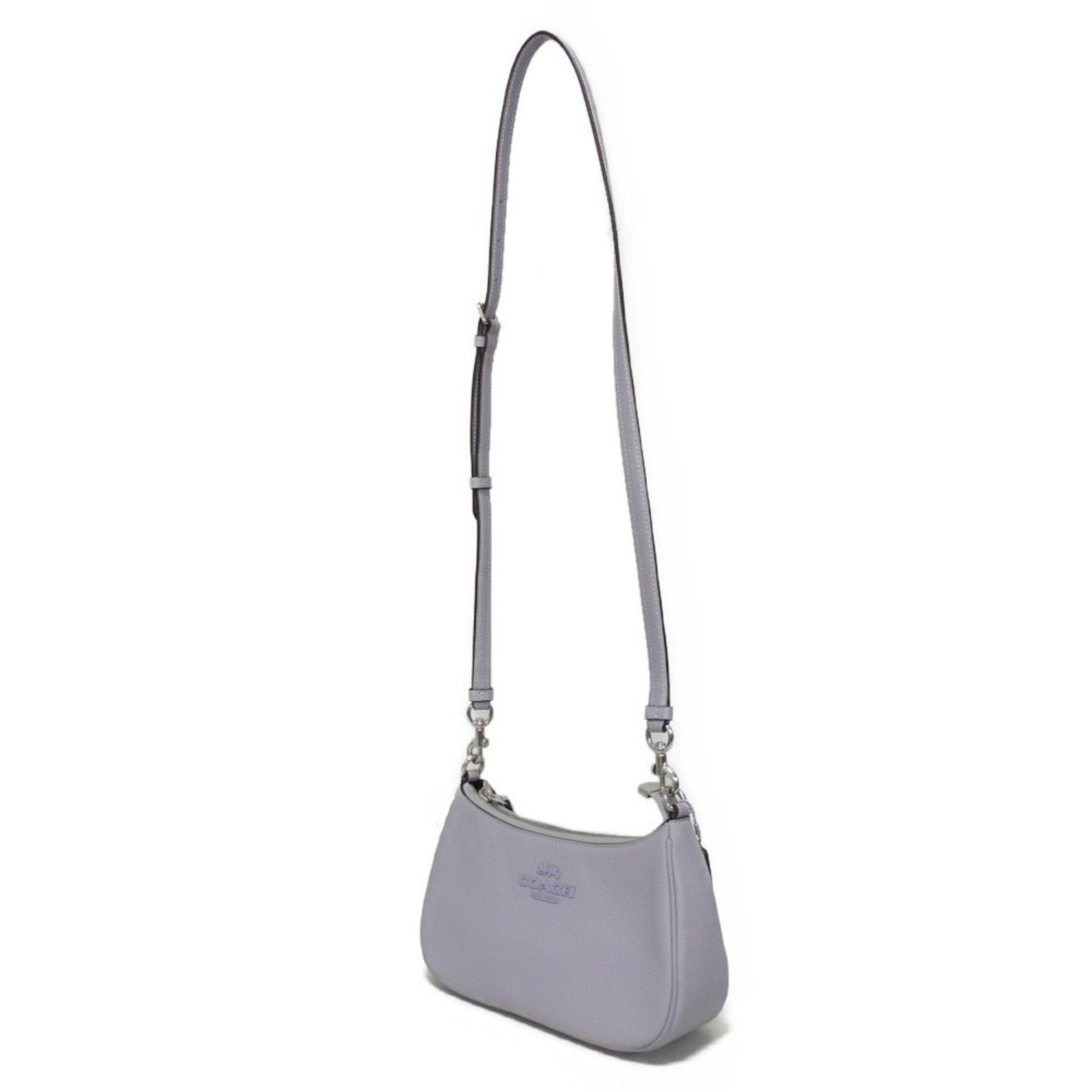 COACH Shoulder Bag, Teri Metal, Pastel, Light Purple, Horse and Carriage Mist, CJ609, Women's Bag