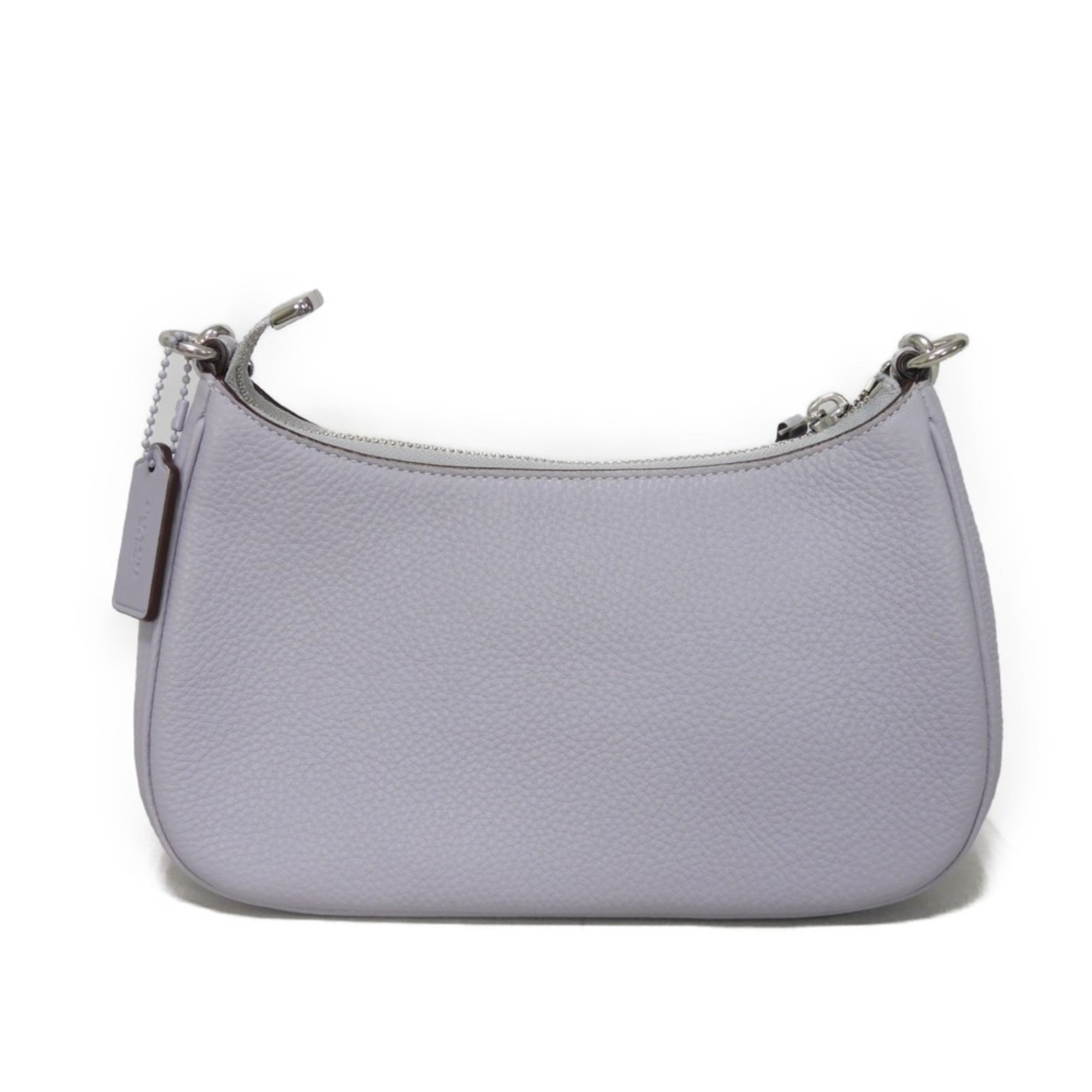 COACH Shoulder Bag, Teri Metal, Pastel, Light Purple, Horse and Carriage Mist, CJ609, Women's Bag