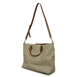 GUCCI Handbag Tote Bag Brown Shoulder Soft GG Supreme Beige 453705 K5I2G 8526 Men's Women's Bags