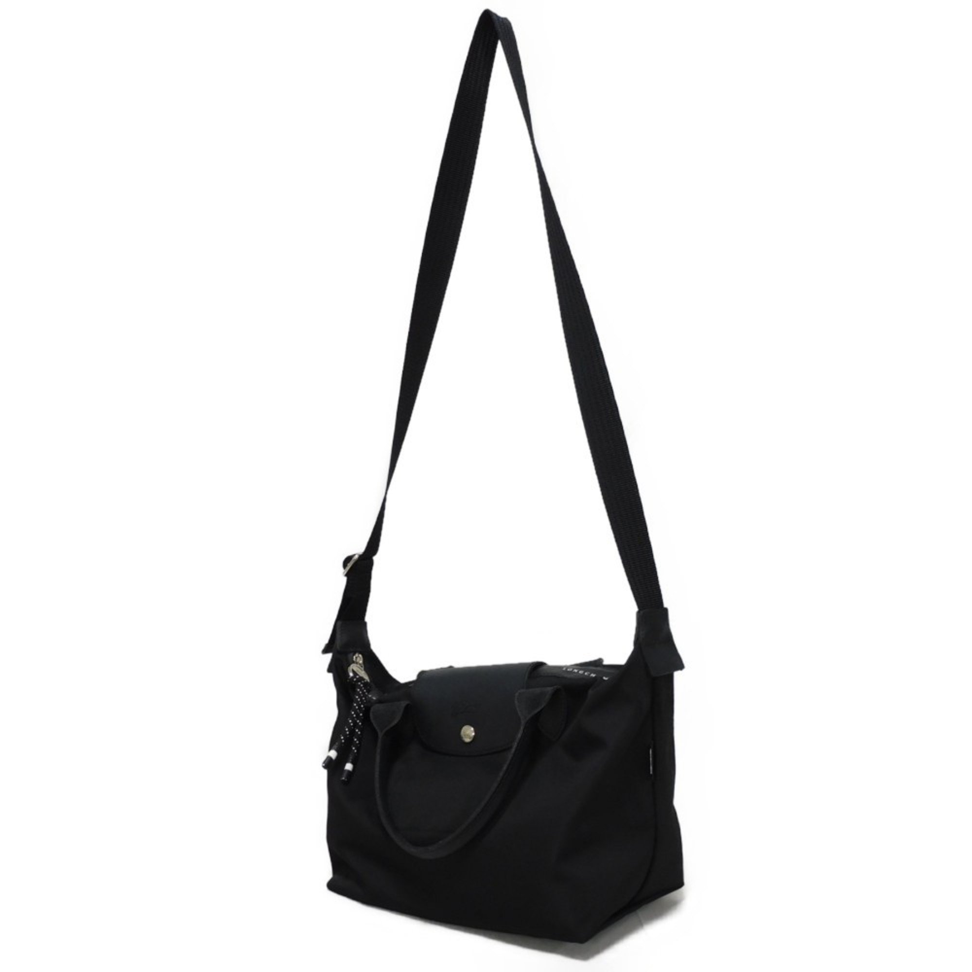 Longchamp Handbag Le Pliage Energy S Nylon Shoulder Bag Horse Black 1512 HSR 001 Men's and Women's Bags