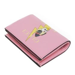 GUCCI Bi-fold wallet Bananya Compact Banana Lightning Bolt Inazuma Pastel Light Pink 701009 Women's Billfold