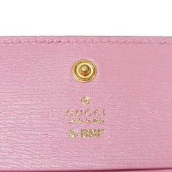 GUCCI Bi-fold wallet Bananya Compact Banana Lightning Bolt Inazuma Pastel Light Pink 701009 Women's Billfold