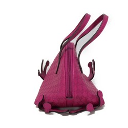 GUCCI Handbag Guccissima Children's Frog Bag Purple Pink Micro GG Shima Fuchsia 340620 Kids