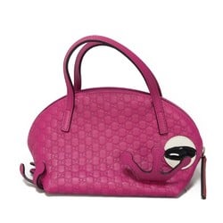 GUCCI Handbag Guccissima Children's Frog Bag Purple Pink Micro GG Shima Fuchsia 340620 Kids