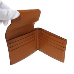 CELINE Bi-fold Wallet Origami Flap Macadam Foil Stamping Bifold Triomphe Tan 10D902BZ9.04LU Men's Billfold