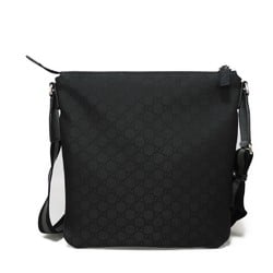 GUCCI Shoulder Bag Medium GG Nylon Canvas Black 449185 G1XHN 8615 Men's