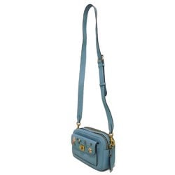 Coach COACH Shoulder Bag Willow Camera Floral Embroidery C Flower Crossbody Mark Blue C3881 Women's