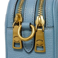 Coach COACH Shoulder Bag Willow Camera Floral Embroidery C Flower Crossbody Mark Blue C3881 Women's