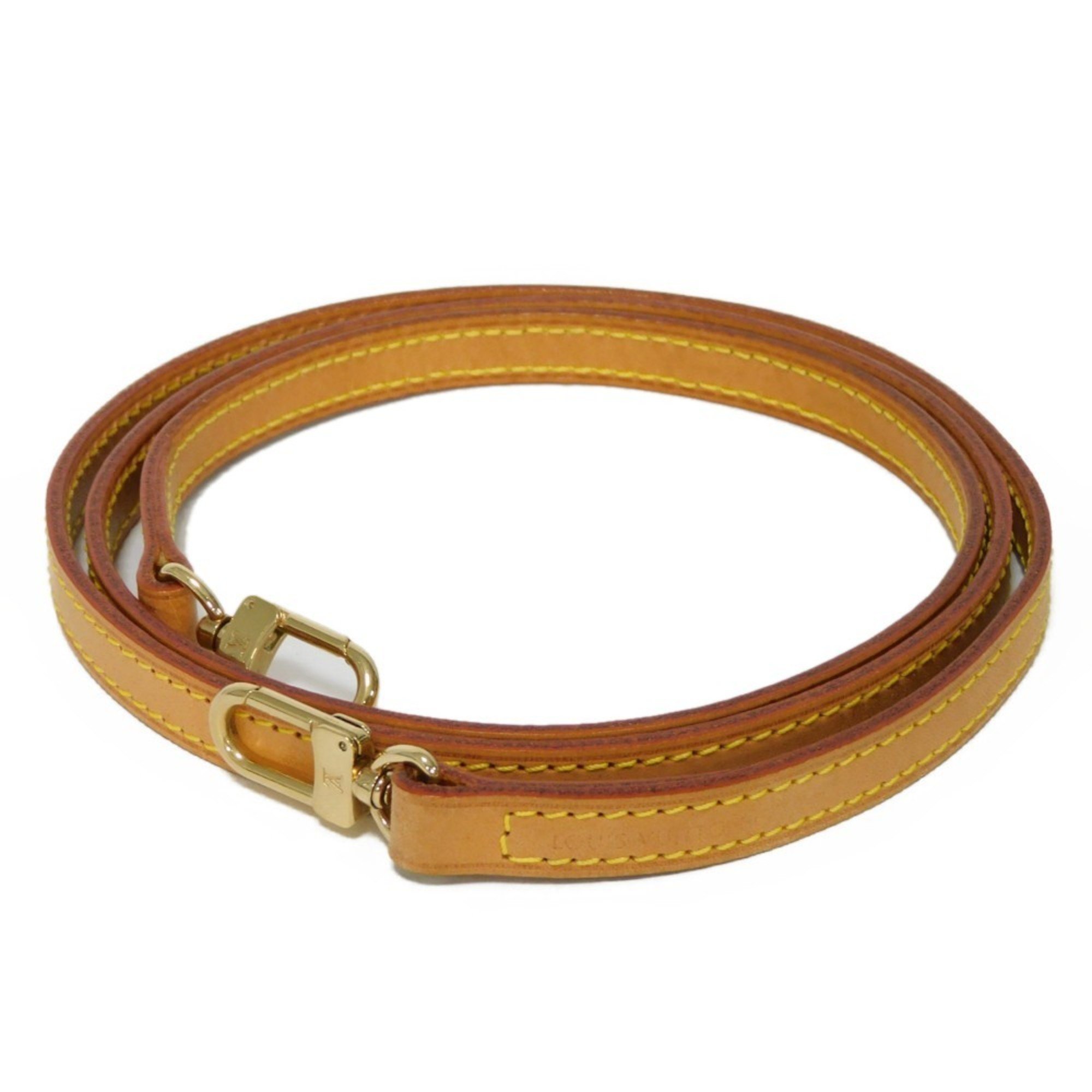 Louis Vuitton Shoulder Strap Bandouliere 120 Tanned Leather Width 1.2cm Long Beige Non-adjustable LV Natural J00145 Men's Women's