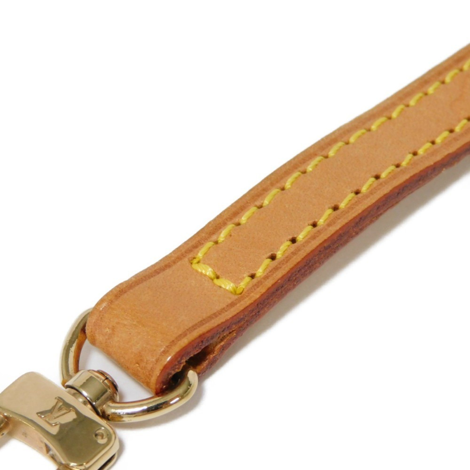 Louis Vuitton Shoulder Strap Bandouliere 120 Tanned Leather Width 1.2cm Long Beige Non-adjustable LV Natural J00145 Men's Women's