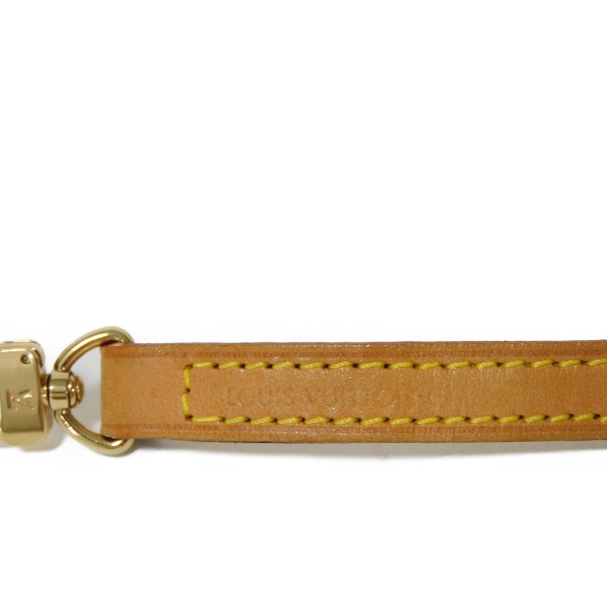 Louis Vuitton Shoulder Strap Bandouliere 120 Tanned Leather Width 1.2cm Long Beige Non-adjustable LV Natural J00145 Men's Women's