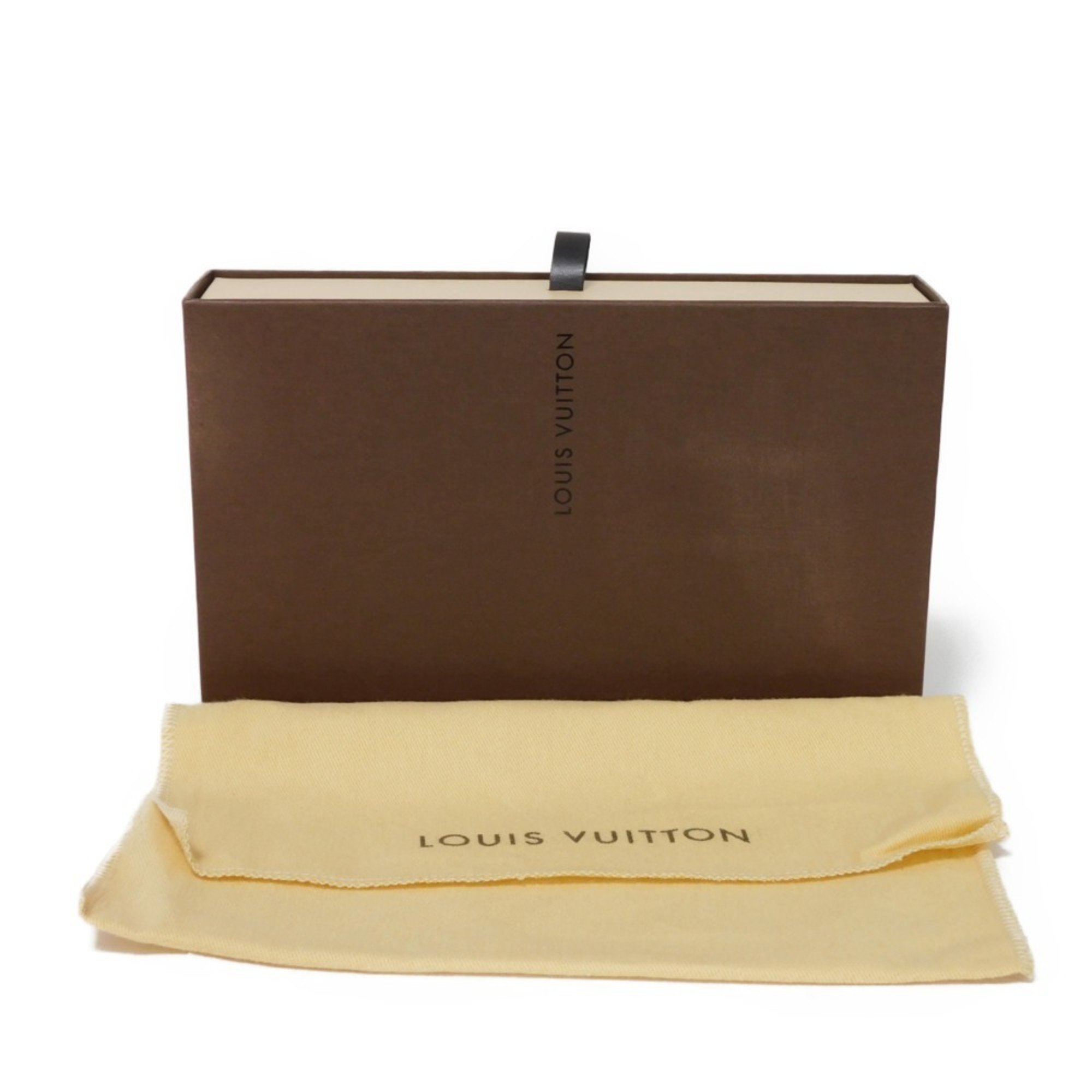 Louis Vuitton LOUIS VUITTON Long Wallet Zipper Patent Enamel Black Monogram Vernis Noir Manietique M90075 Men's Women's Billfold