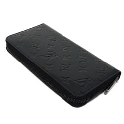 Louis Vuitton LOUIS VUITTON Long Wallet Zipper Patent Enamel Black Monogram Vernis Noir Manietique M90075 Men's Women's Billfold