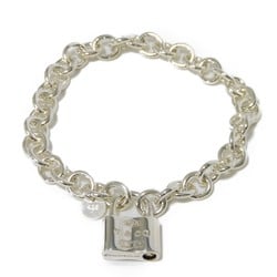 Tiffany & Co. Bracelet 1837 Padlock Lock Chain 925 Silver Women's