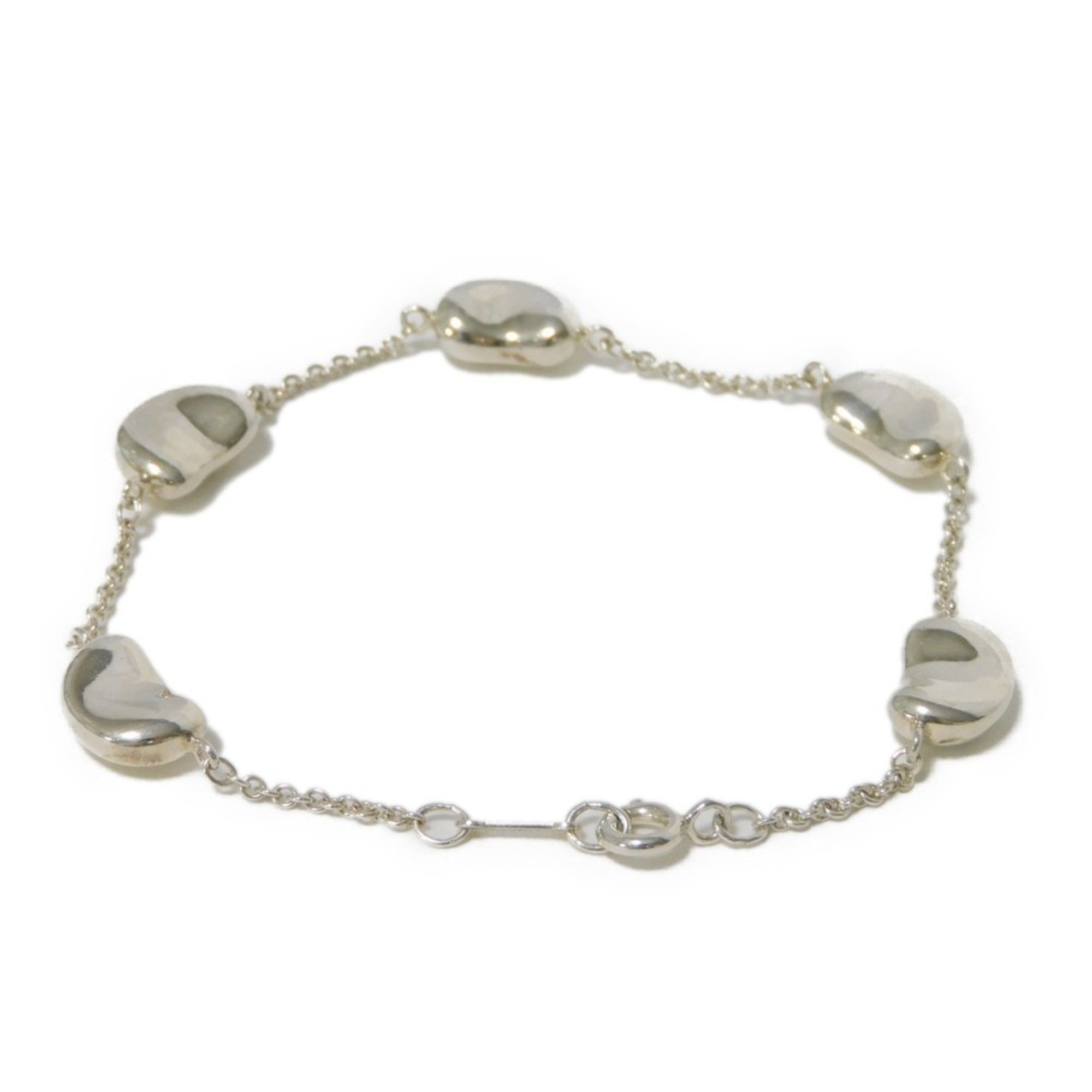 Tiffany & Co. Elsa Peretti Bean 5P Chain Bracelet, Sterling Silver, 925 for Women