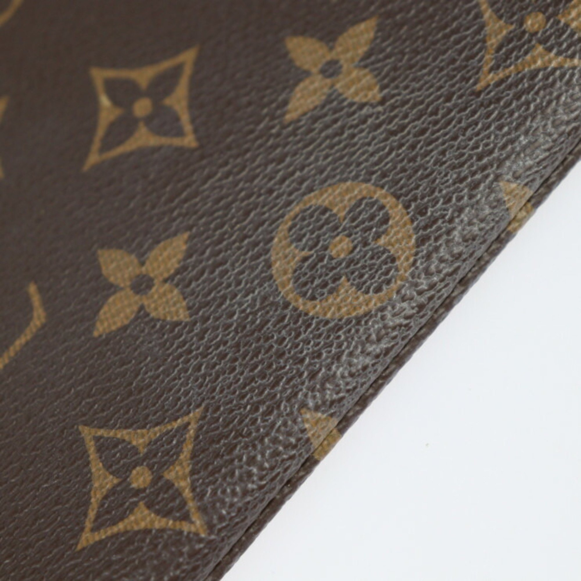 LOUIS VUITTON Louis Vuitton Daily Pouch Second Bag M64591 Monogram Canvas Leather Brown Sesame Clutch