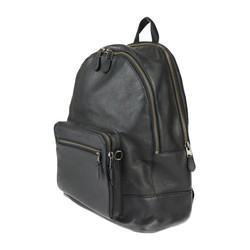 COACH Backpack Daypack F23247 Pebbled Leather Black