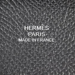 HERMES Hermes Bastia Wallet/Coin Case - Epsom Black Coin Purse with Z Stamp