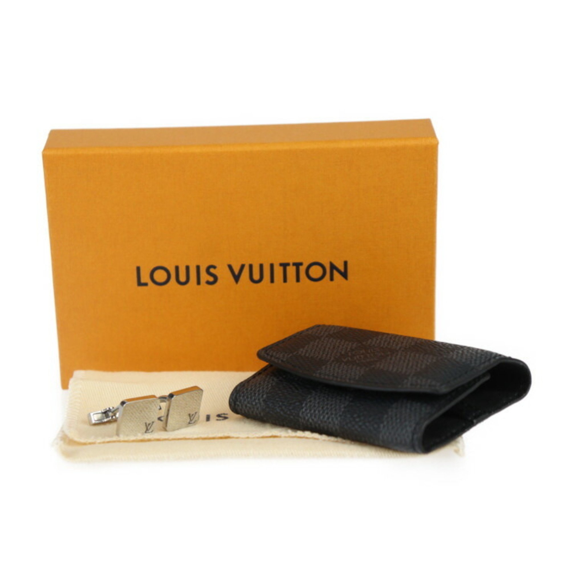 LOUIS VUITTON Louis Vuitton Bouton de Manchette Champs Elysees Cufflinks M65043 Metal Silver